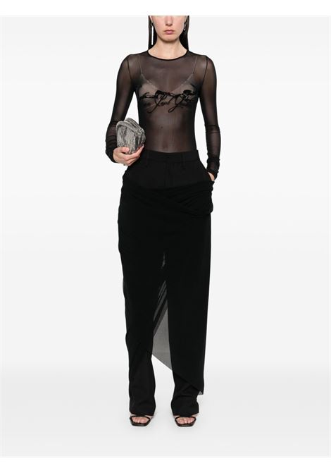 top l/s tattoo ruban donna nero JEAN PAUL GAULTIER | 25/34-F-TO281I-T00500